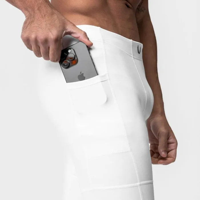 Leggings Men ASRV WarpFlexx Side Pocket Legging White