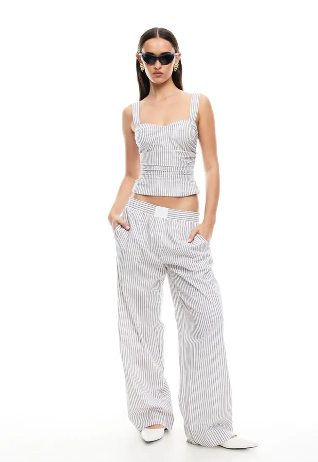 Lioness Fashion COBAIN PANT Ivory Multi Stripe Women Pants