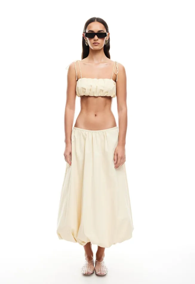 Lioness Fashion INTUITION BUBBLE MIDI SKIRT Cornsilk Women Skirts Lioness Fashion INTUITION BUBBLE MIDI SKIRT Cornsilk Women Skirts