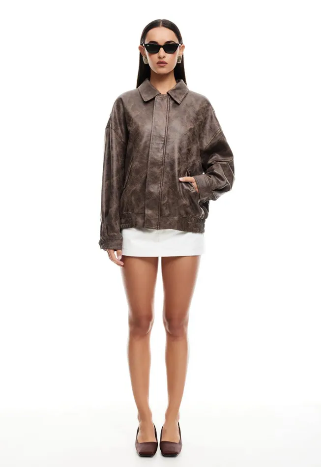 Lioness Fashion KENNY BOMBER Chocolate Women Outerwear