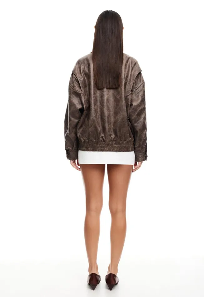 Lioness Fashion KENNY BOMBER Chocolate Women Outerwear