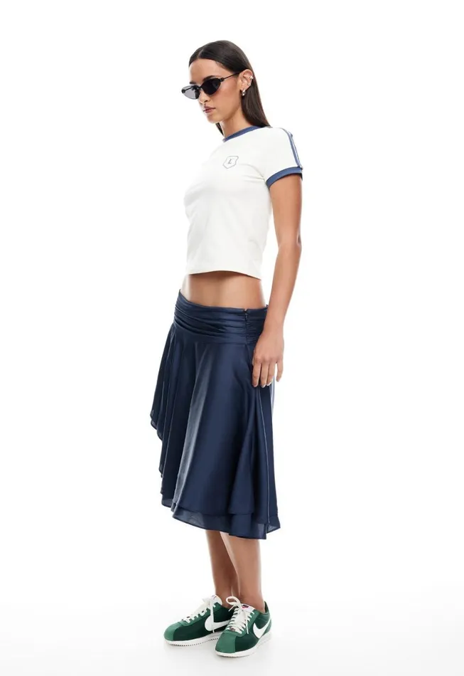 Lioness Fashion LEGACY MIDI SKIRT Navy Women Skirts Lioness Fashion LEGACY MIDI SKIRT Navy Women Skirts