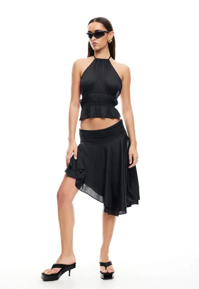 Lioness Fashion LEGACY MIDI SKIRT Onyx Women Skirts