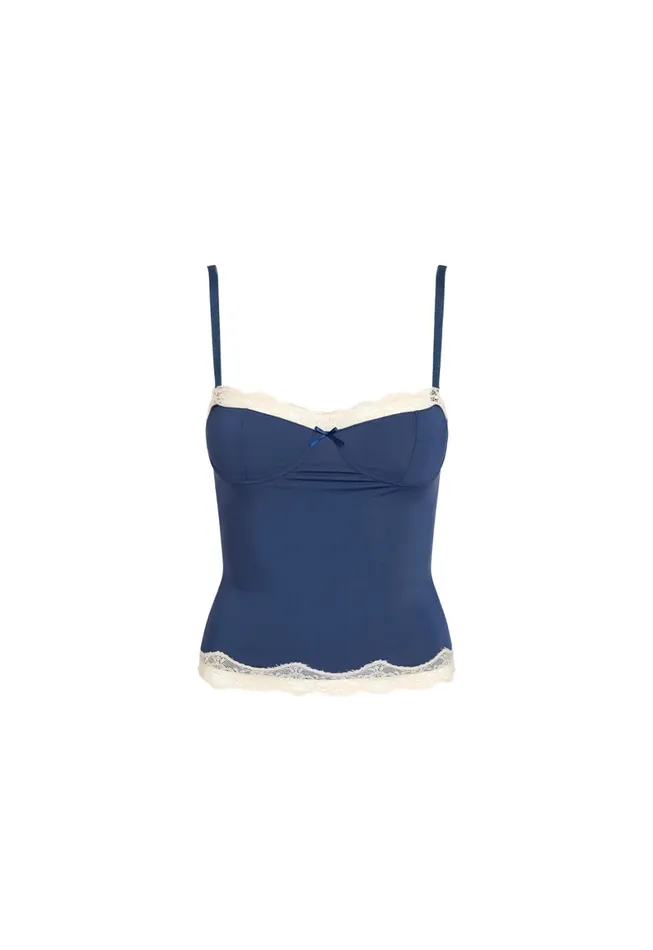 Lioness Fashion TOP MODEL CAMI Navy Women Tops