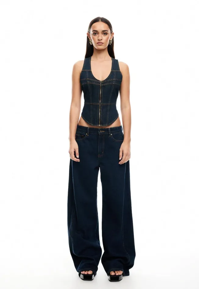Lioness Fashion WESTWOOD JEAN Indigo Women Pants Lioness Fashion WESTWOOD JEAN Indigo Women Pants