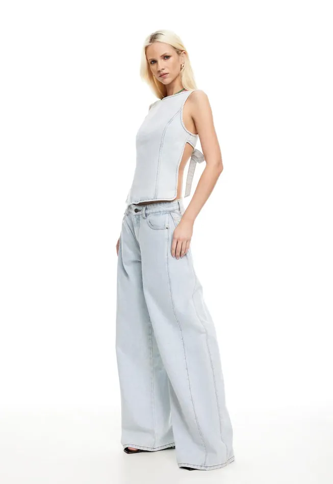 Lioness Fashion WESTWOOD JEAN Light Denim Women Pants Lioness Fashion WESTWOOD JEAN Light Denim Women Pants