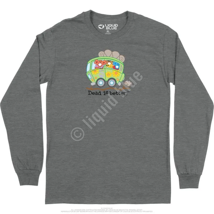 Liquid Blue Long Sleeve Men Bus Dead Is Better Long Sleeve TShirt