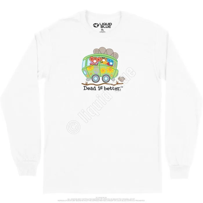 Liquid Blue Long Sleeve Men Bus Dead Is Better Long Sleeve TShirt