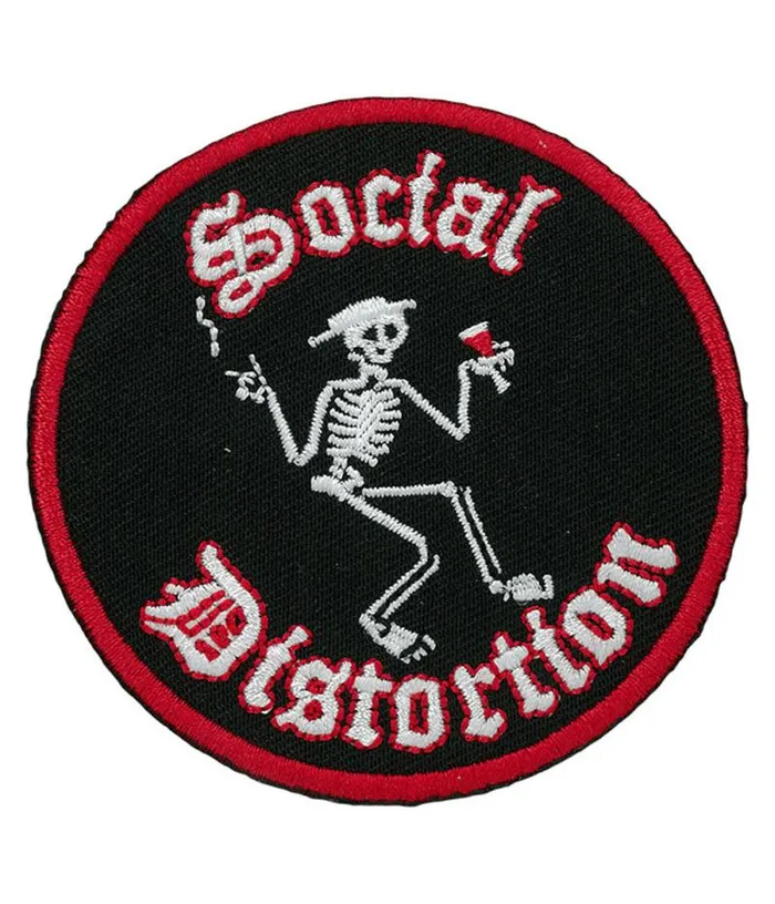 Liquid Blue Patches Accessories Social Distortion Skelly Patch