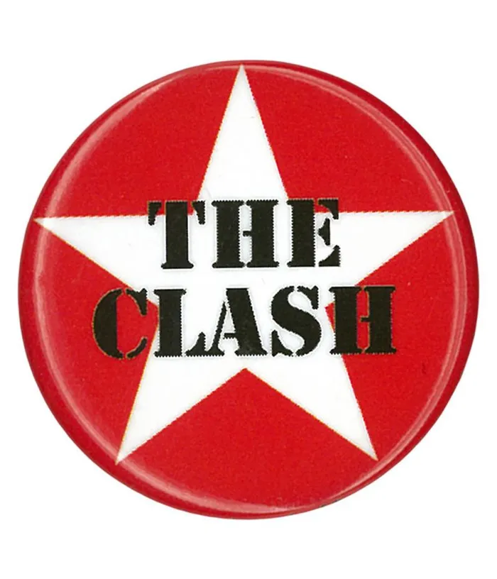 Liquid Blue Pins Accessories The Clash Star Logo Pin Clearance 50 OFF