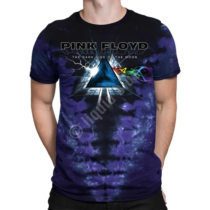 Liquid Blue TShirt Men Dark Side Vortex TieDye TShirt