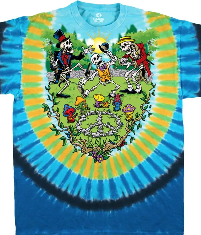 Liquid Blue TShirt Men Shroomin039 TieDye TShirt