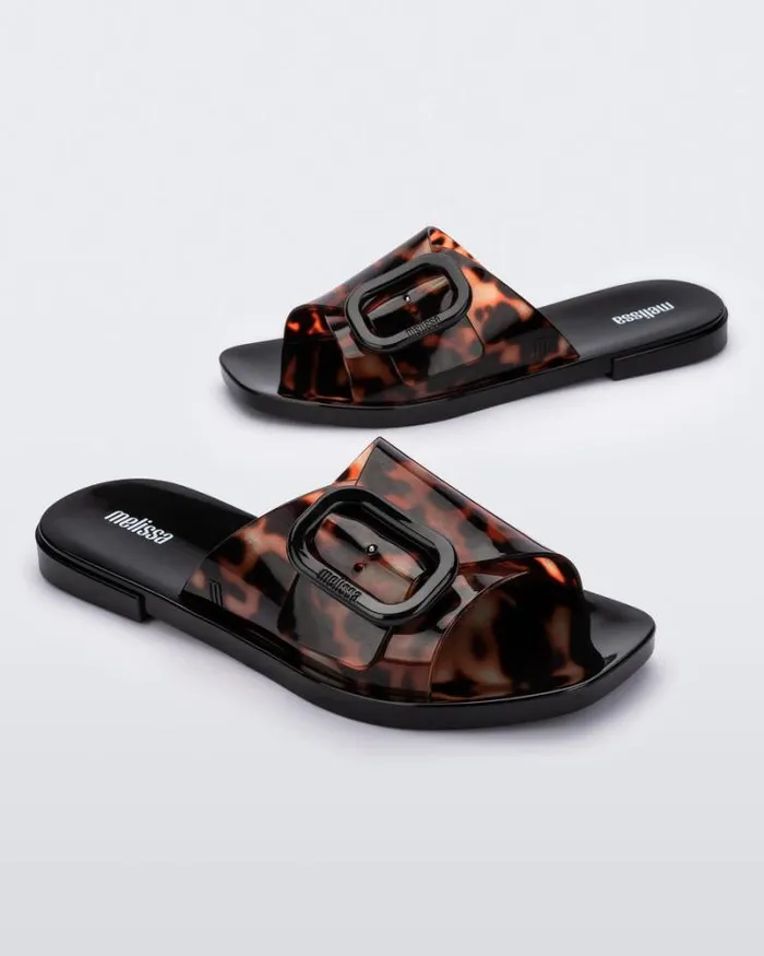 Lisie Blackclear Tortoise Women Melissa Slides
