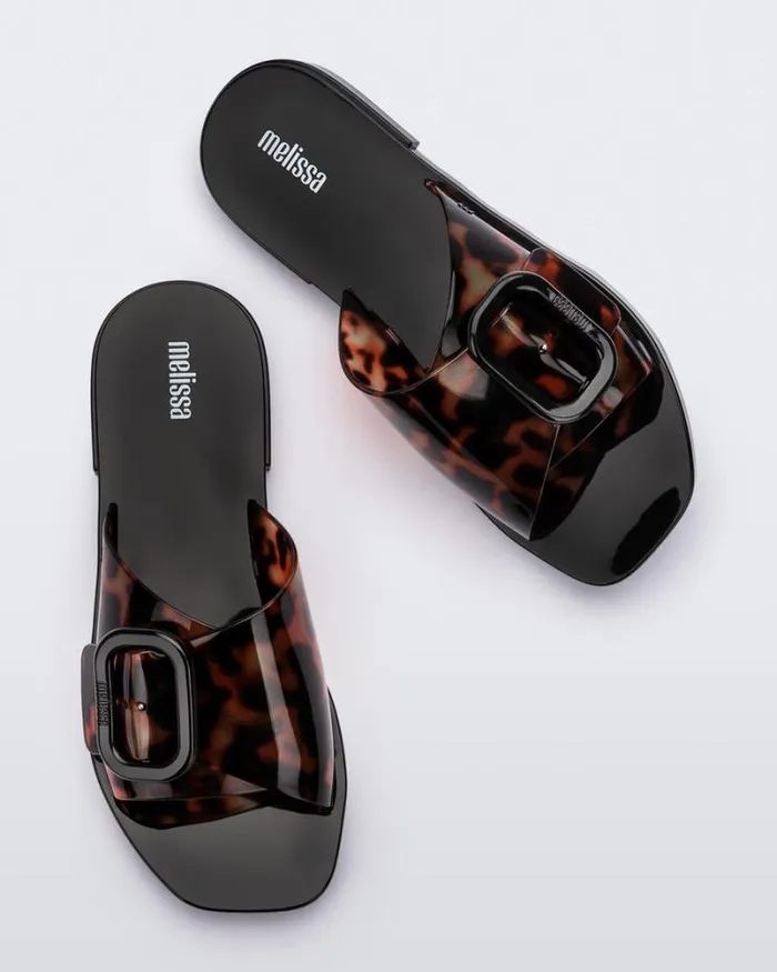 Lisie Blackclear Tortoise Women Melissa Slides