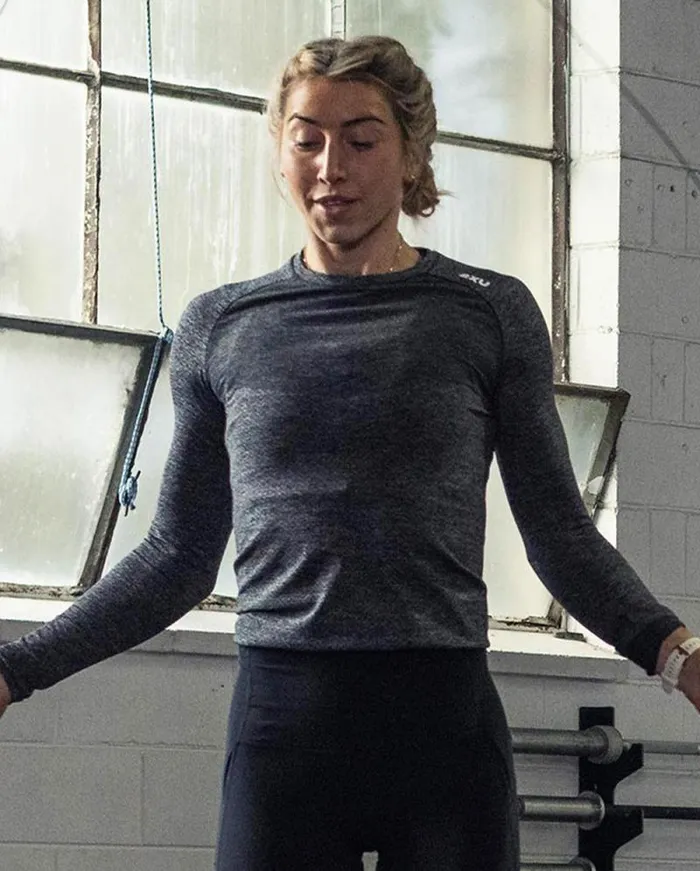 Long Sleeve and Jumpers Womens 2XU Motion Tech Long Sleeve Grey Marle