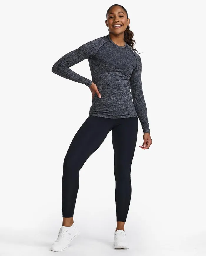 Long Sleeve and Jumpers Womens 2XU Motion Tech Long Sleeve Grey Marle