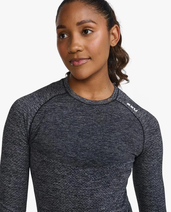Long Sleeve and Jumpers Womens 2XU Motion Tech Long Sleeve Grey Marle