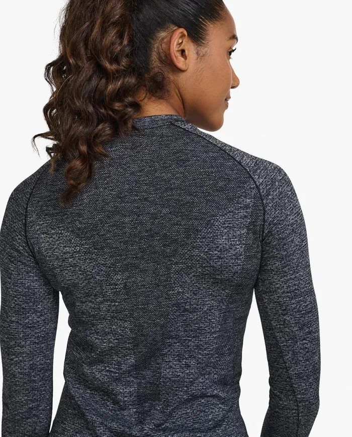 Long Sleeve and Jumpers Womens 2XU Motion Tech Long Sleeve Grey Marle