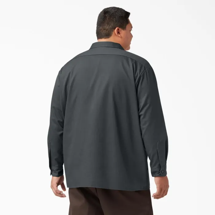 Long Sleeve Work Shirt Charcoal Gray Charcoal Gray ch Men Dickies Work Shirts Long Sleeve Work Shirt Charcoal Gray Charcoal Gray ch Men Dickies Work Shirts