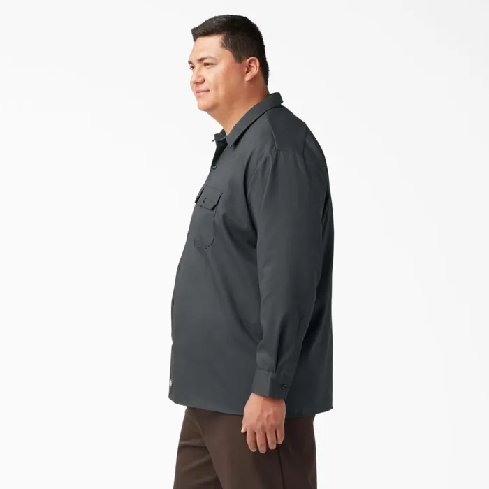 Long Sleeve Work Shirt Charcoal Gray Charcoal Gray ch Men Dickies Work Shirts Long Sleeve Work Shirt Charcoal Gray Charcoal Gray ch Men Dickies Work Shirts