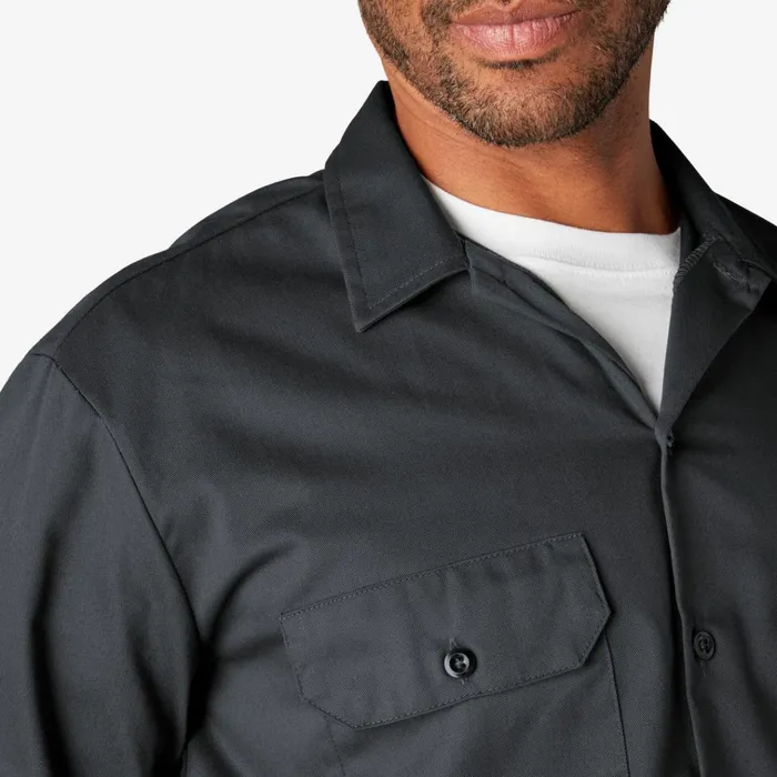 Long Sleeve Work Shirt Charcoal Gray Charcoal Gray ch Men Dickies Work Shirts Long Sleeve Work Shirt Charcoal Gray Charcoal Gray ch Men Dickies Work Shirts