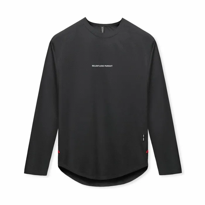 Long Sleeves Men ASRV SilverLite 20 Established Long Sleeve Black 034rp034