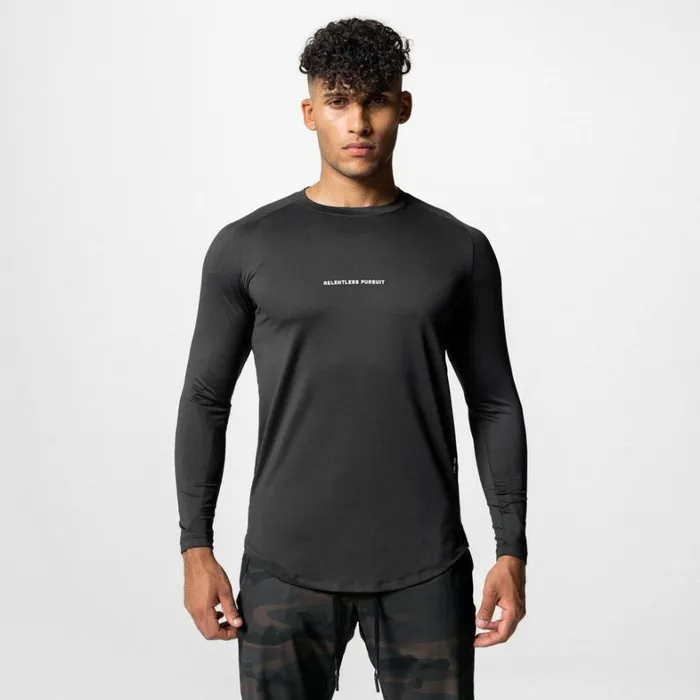 Long Sleeves Men ASRV SilverLite 20 Established Long Sleeve Black 034rp034