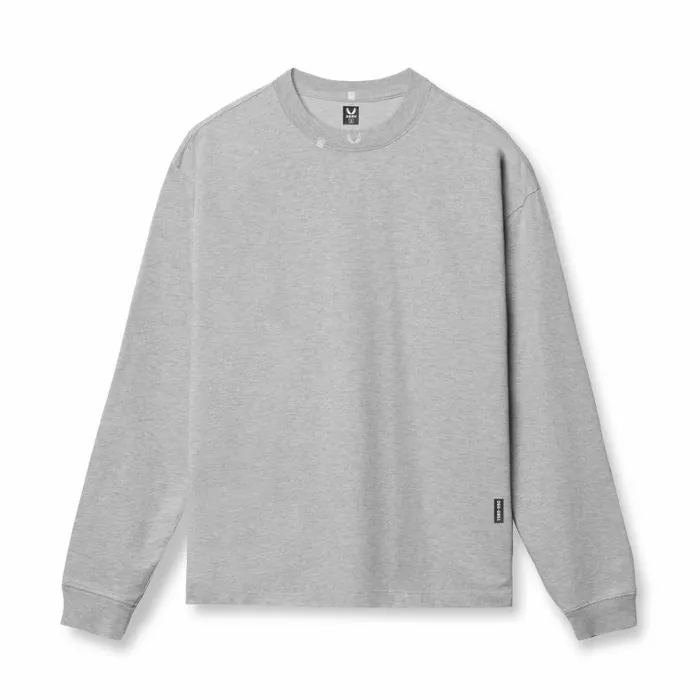 Long Sleeves Men ASRV Tech Essential Relaxed Long Sleeve Heather Grey