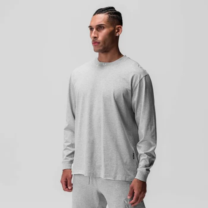 Long Sleeves Men ASRV Tech Essential Relaxed Long Sleeve Heather Grey