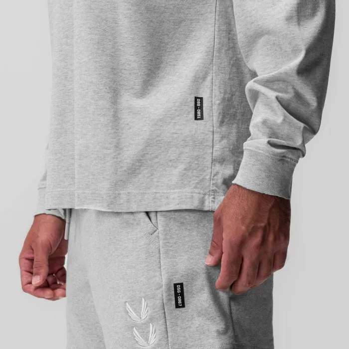 Long Sleeves Men ASRV Tech Essential Relaxed Long Sleeve Heather Grey