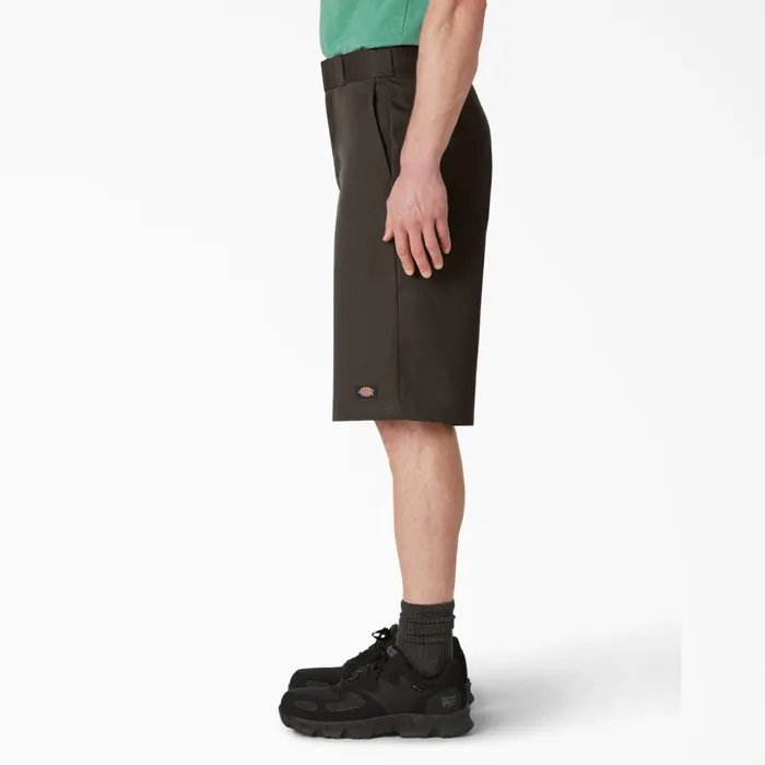 Loose Fit Flat Front Work Shorts 13034 Dark Brown Dark Brown db Men Dickies Work Shorts Loose Fit Flat Front Work Shorts 13034 Dark Brown Dark Brown db Men Dickies Work Shorts