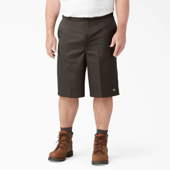 Loose Fit Flat Front Work Shorts 13034 Dark Brown Dark Brown db Men Dickies Work Shorts Loose Fit Flat Front Work Shorts 13034 Dark Brown Dark Brown db Men Dickies Work Shorts