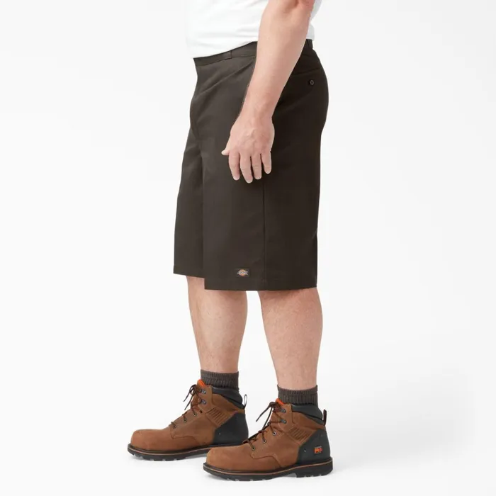 Loose Fit Flat Front Work Shorts 13034 Dark Brown Dark Brown db Men Dickies Work Shorts Loose Fit Flat Front Work Shorts 13034 Dark Brown Dark Brown db Men Dickies Work Shorts