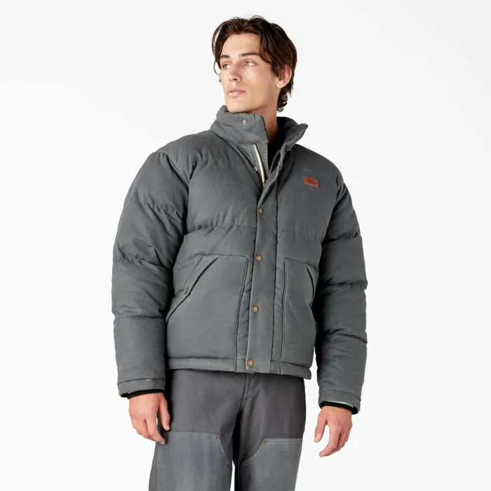 Lucas Fully Waxed Puffer Jacket Charcoal Gray Charcoal Gray ch Men Dickies Coats and Jackets Lucas Fully Waxed Puffer Jacket Charcoal Gray Charcoal Gray ch Men Dickies Coats and Jackets