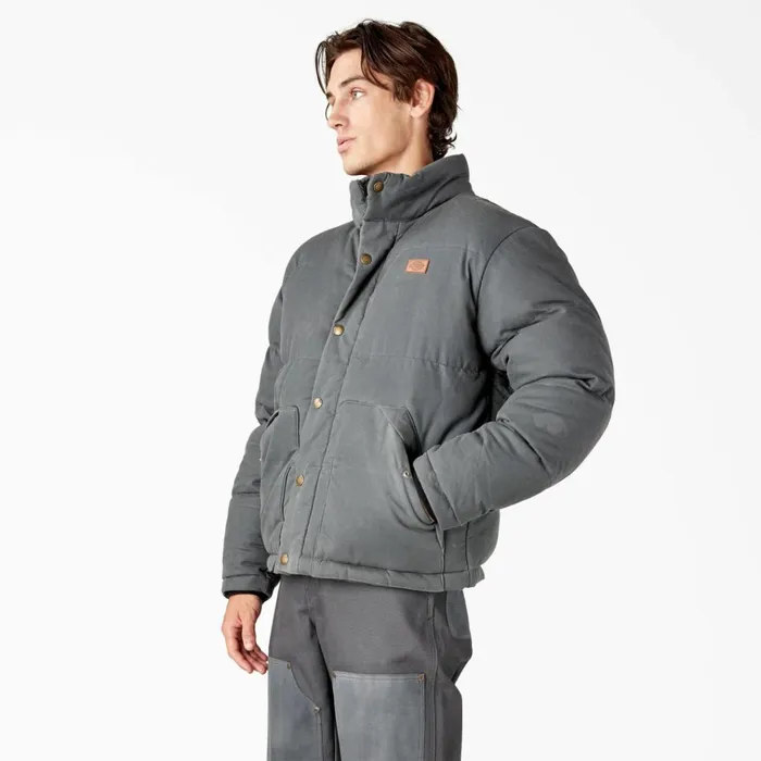 Lucas Fully Waxed Puffer Jacket Charcoal Gray Charcoal Gray ch Men Dickies Coats and Jackets Lucas Fully Waxed Puffer Jacket Charcoal Gray Charcoal Gray ch Men Dickies Coats and Jackets
