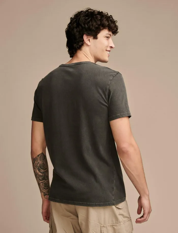 Lucky Clover Jet Black Men Lucky Brand Graphic Tees