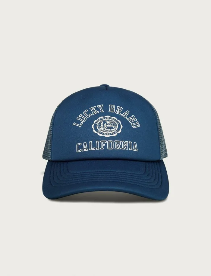 Lucky Collegiate Trucker Hat Rinse Men Lucky Brand Hats