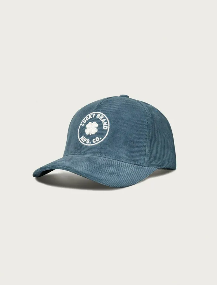 Lucky Mfg Co Emb Cord Hat Navy Men Lucky Brand Hats