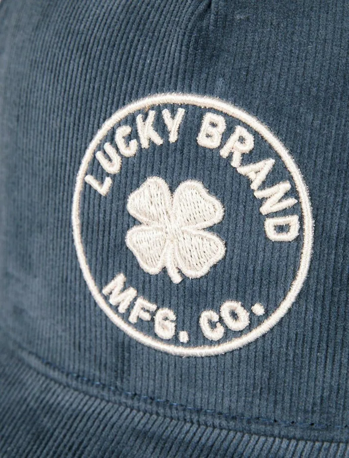 Lucky Mfg Co Emb Cord Hat Navy Men Lucky Brand Hats
