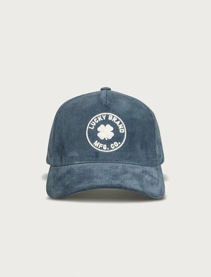 Lucky Mfg Co Emb Cord Hat Navy Men Lucky Brand Hats
