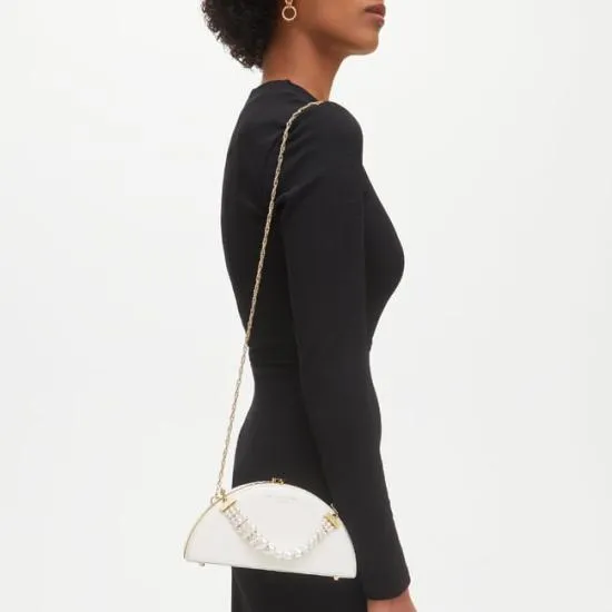 Luna Clutch White Lizard Women Aspinal Of London Mini