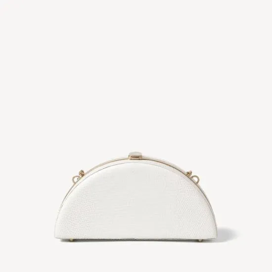 Luna Clutch White Lizard Women Aspinal Of London Mini