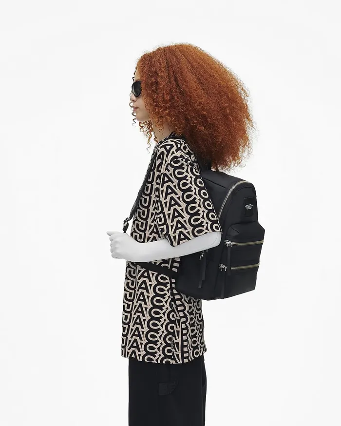 Marc Jacobs Backpacks Women The Biker Nylon Large Backpack Black