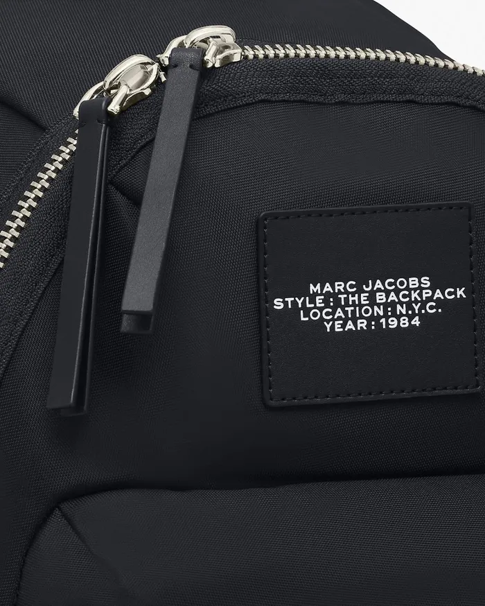 Marc Jacobs Backpacks Women The Biker Nylon Large Backpack Black