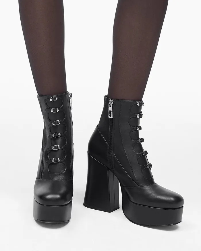 Marc Jacobs Boots Women The Kiki Stretch Ankle Boot Black