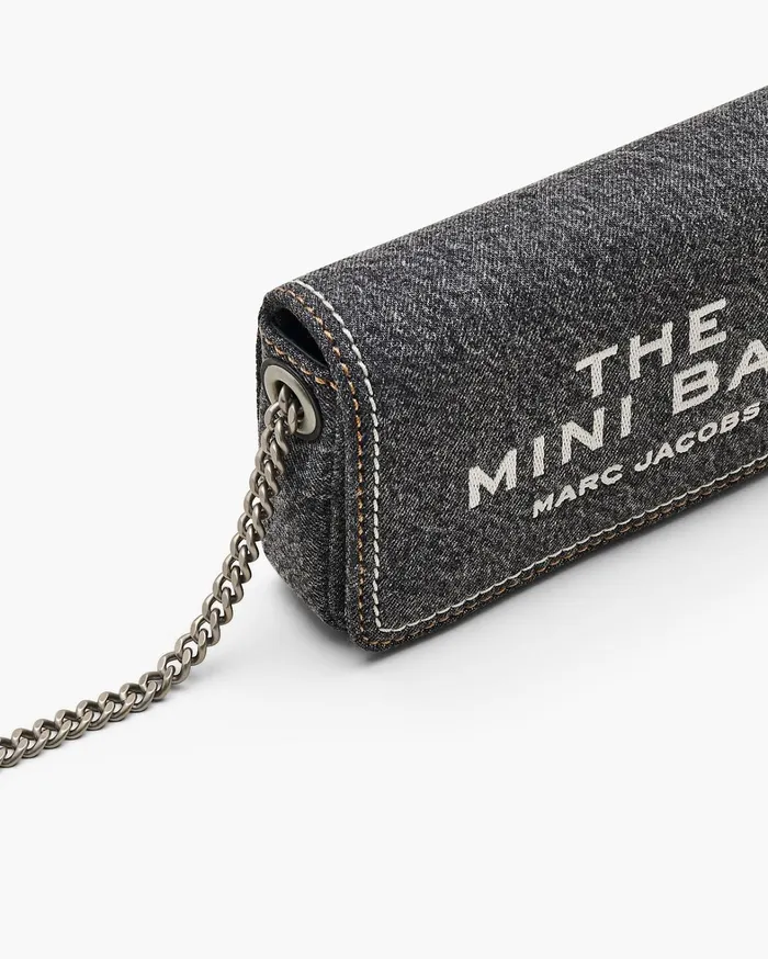 Marc Jacobs Crossbody Bags Women The Denim Chain Mini Bag Black Wash
