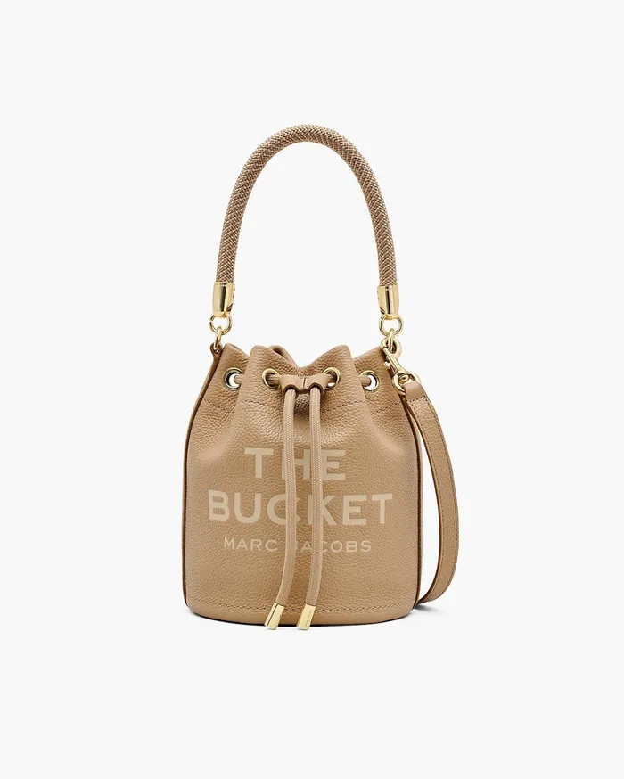 Marc Jacobs Crossbody Bags Women The Leather Bucket Bag Camel