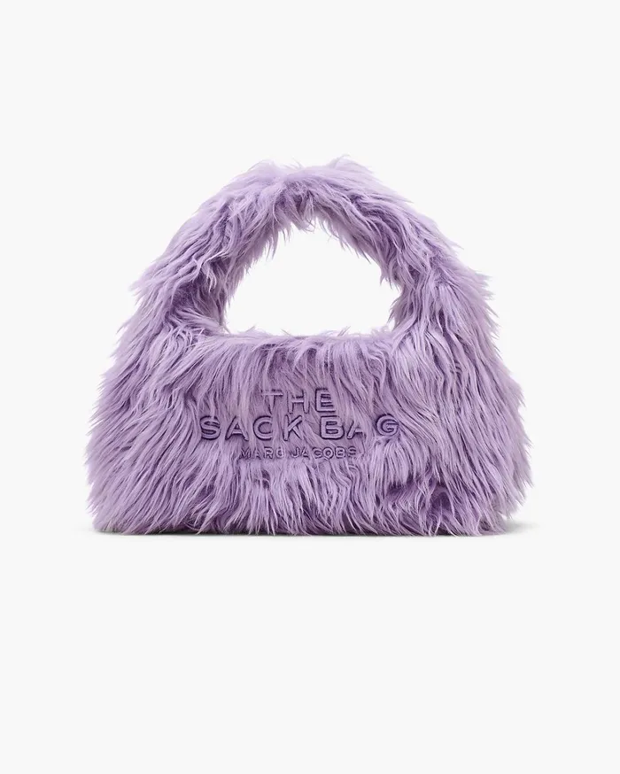 Marc Jacobs Mini Bags Women The Faux Fur Mini Sack Bag Lilac