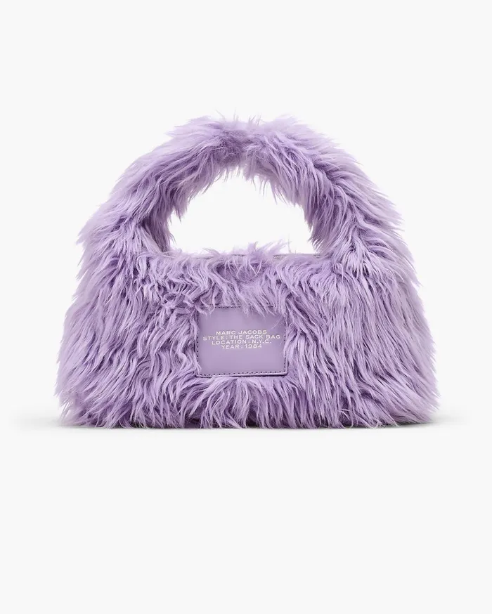 Marc Jacobs Mini Bags Women The Faux Fur Mini Sack Bag Lilac