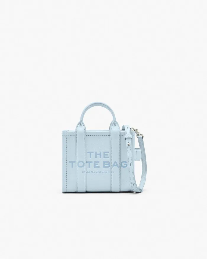 Marc Jacobs Mini Bags Women The Leather Crossbody Tote Bag Cloud Blue
